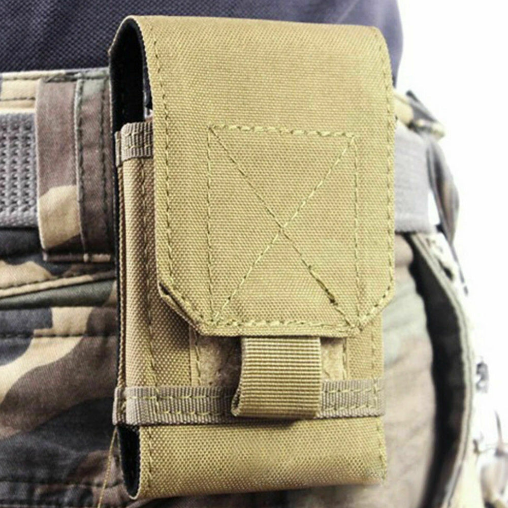 Tactical Molle Mobile Phone Pouch- Khaki