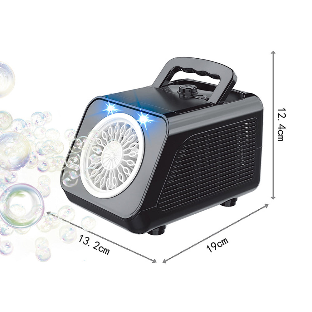 20 Hole Stage Bubble Machine for Parties - Black