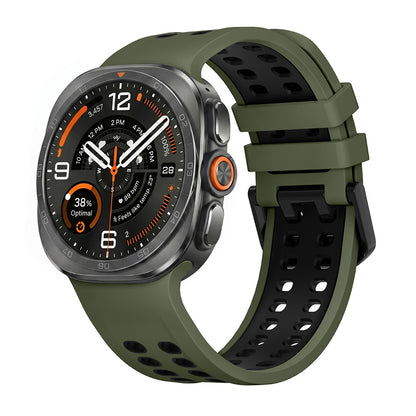 Silicone Watch Band for Samsung Galaxy Watch Ultra2 Ultra 2025 47mm - Army Green