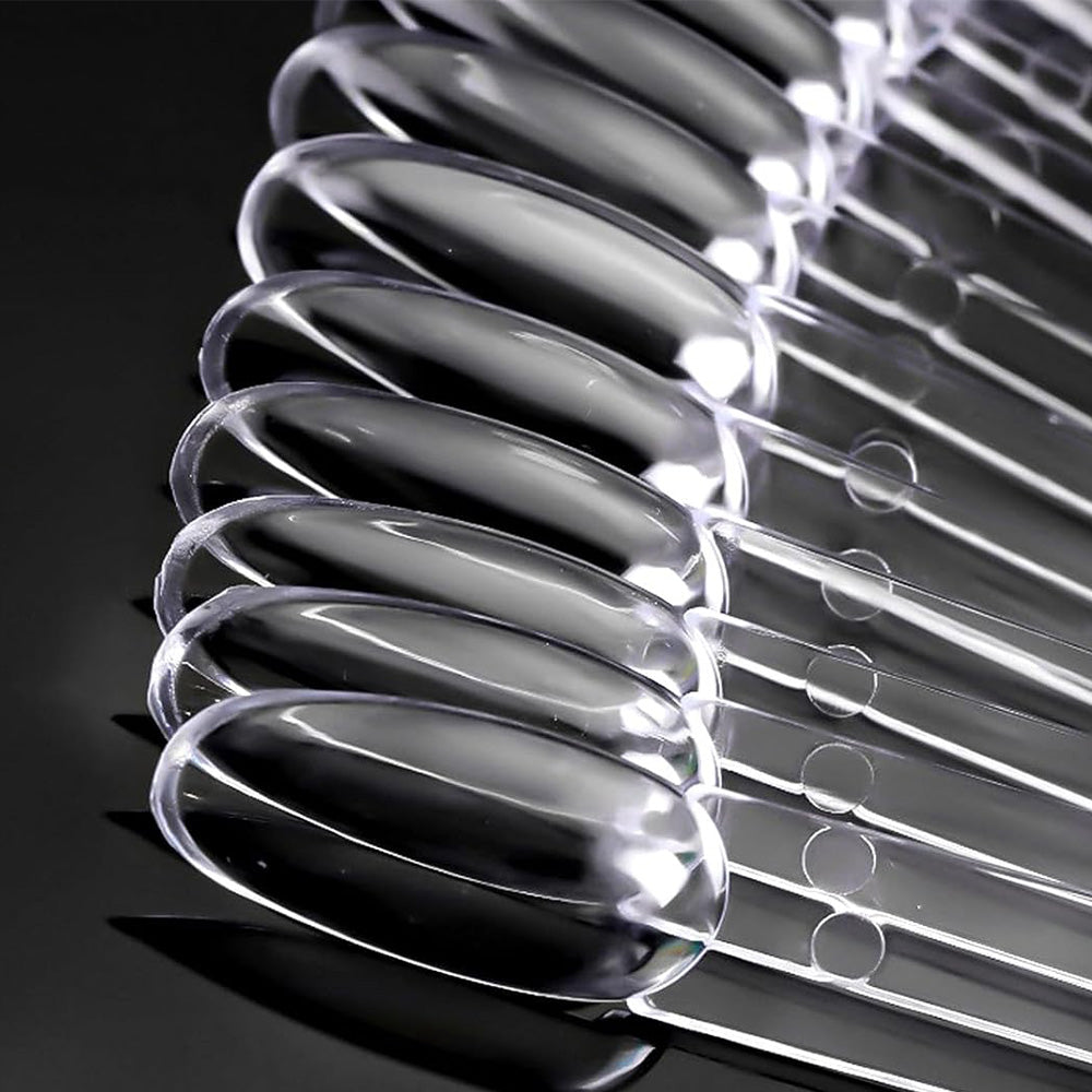 100 PCS Clear Nail Swatch Sticks -Round