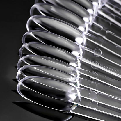 100 PCS Clear Nail Swatch Sticks -Round