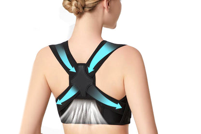 Adjustable Posture Corrector For Posture Correction Back Straightener-Black