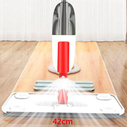 Microfiber Spray Mop Flat Dust Mop Dry Wet Mop for Wood Tile Ceramic Floor Cleaning Red