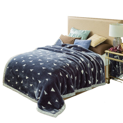 Soft Queen Size Blanket Double-Sided Winter Warm Quilt Throw Blanket Style 2