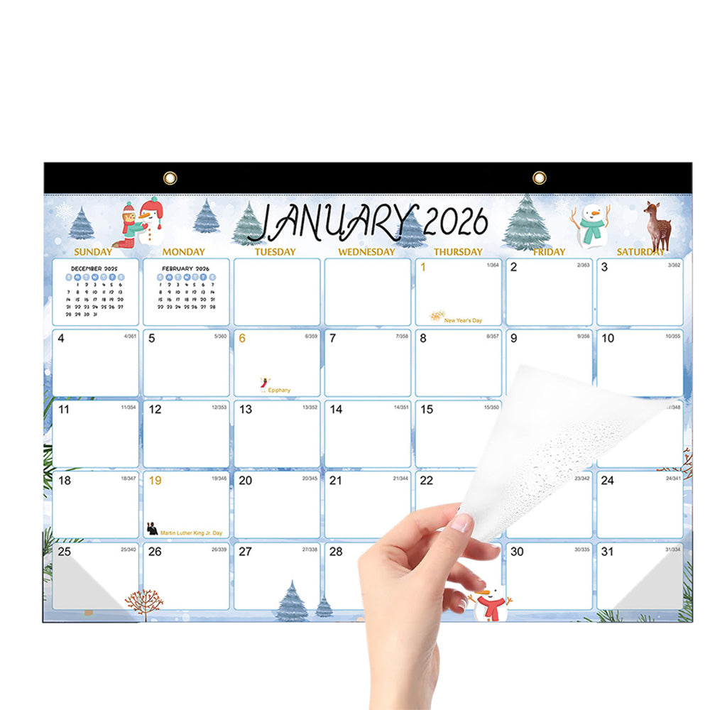 18-Month Desk Calendar (Jan 2026 ¨C June 2027) with Corner Protectors for Office Style 3