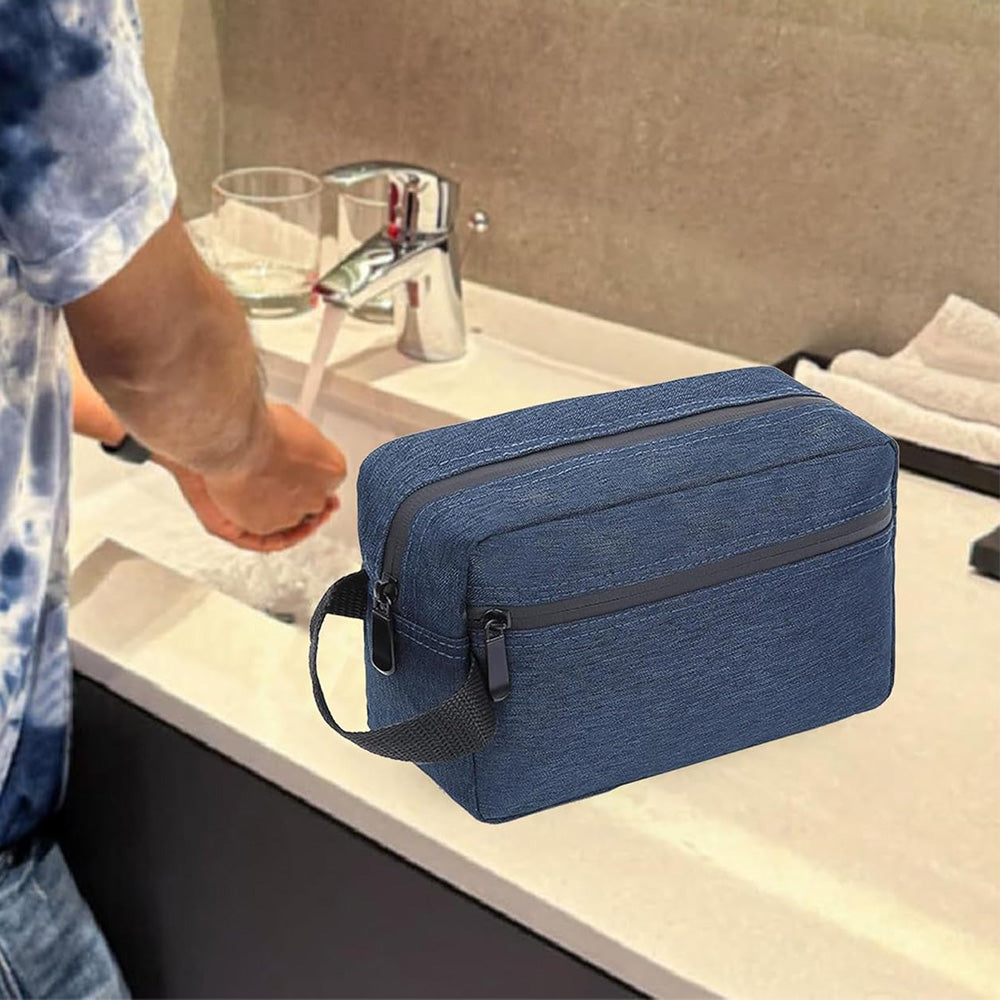 Travel Toiletry Bag Cosmetic Organizer for Women Men-Navy
