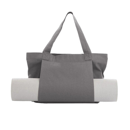 Yoga Pilates Mat Storage Bag Shoulder Handbag with Yoga Mat Carrier Pocket Gym Bag Grey