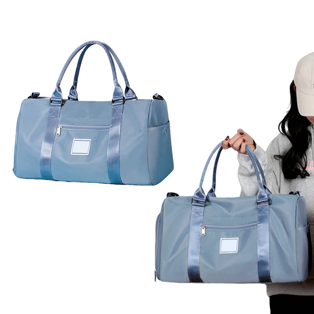 30L Gym Duffel Bag Waterproof with Shoe Compartment for Weekend Trips Royal Blue