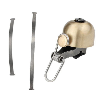 Retro Bike Bell Copper Crisp Cycling Bicycle Handlebar Bell Alarm Ring Gold