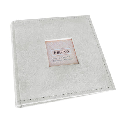 200 Photo Album with Memo Space Storage Book - White