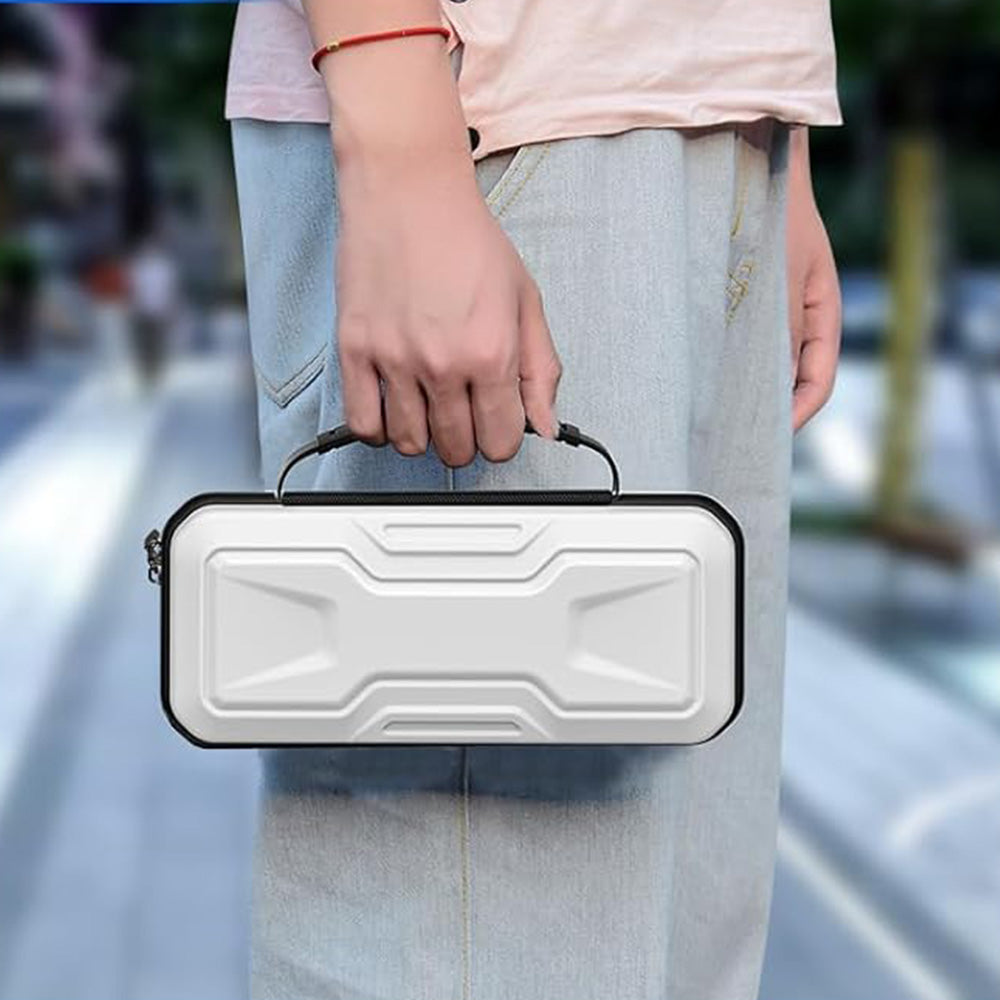 Portable Handheld Storage Case Protective Carry Bag for PS5 Portal Travel Use-White