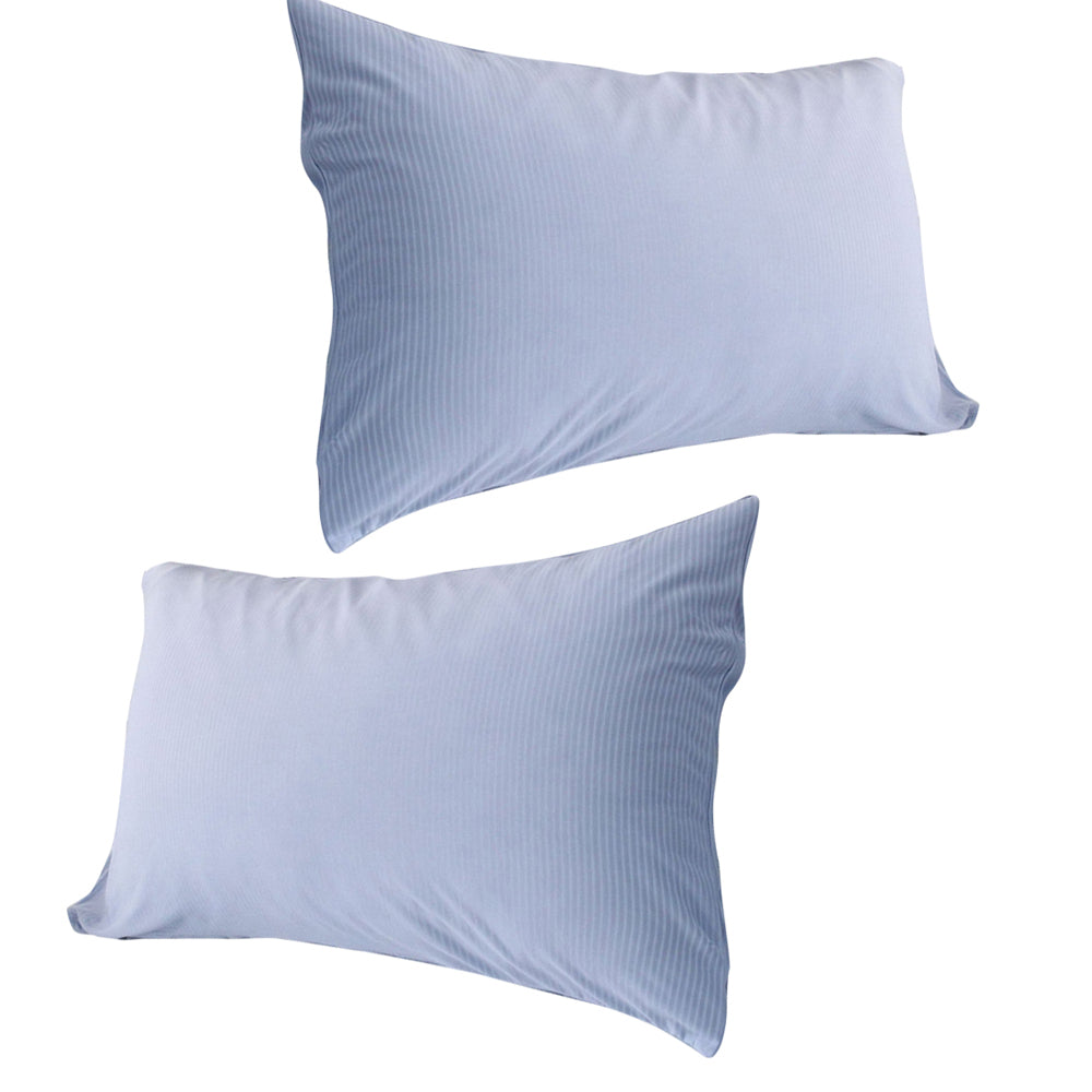 2pcs Pillow Cases Cooling Pillowcase Decorative Cushion Cover with Envelope Closure-Blue