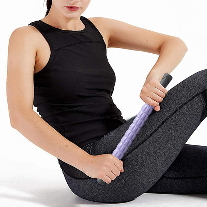 Portable Massage Roller Stick Exercise Gym Equipment Purple