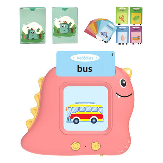 Kids 224 Words Talking Flash Cards Set Preschool Words Learning Cards Toy Pink