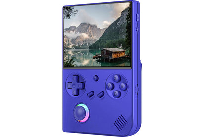 Handheld Retro Game Console 4 Inch Screen Built-in 64G TF Card Supports WiFi Bluetooth -Blue