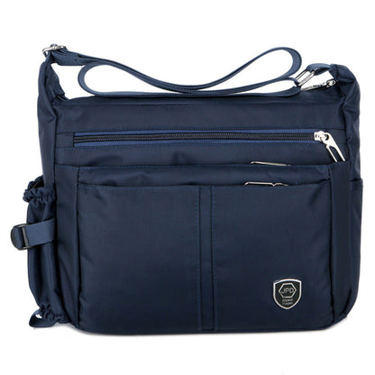 Water-Resistant Messenger Bag for Men Lightweight Travel Crossbody Sling Bag-Dark Blue