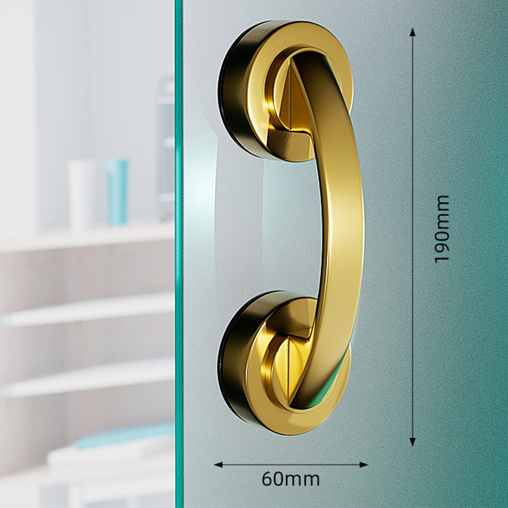 Suction Cup Door Handle Vacuum Suction Handle - Gold