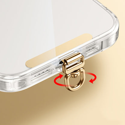 3 PCS Rotating Phone Tether Tab-Gold