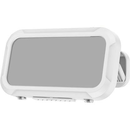 Waterproof Anti-Fog Rotating Shower Phone Holder for Bathroom Smartphone Case-White