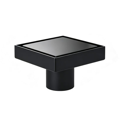 Square Shower Drain with Filter-Black