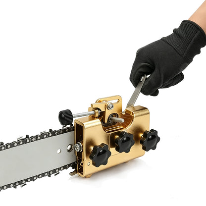 Manual Saw Chain Sharpener-Gold