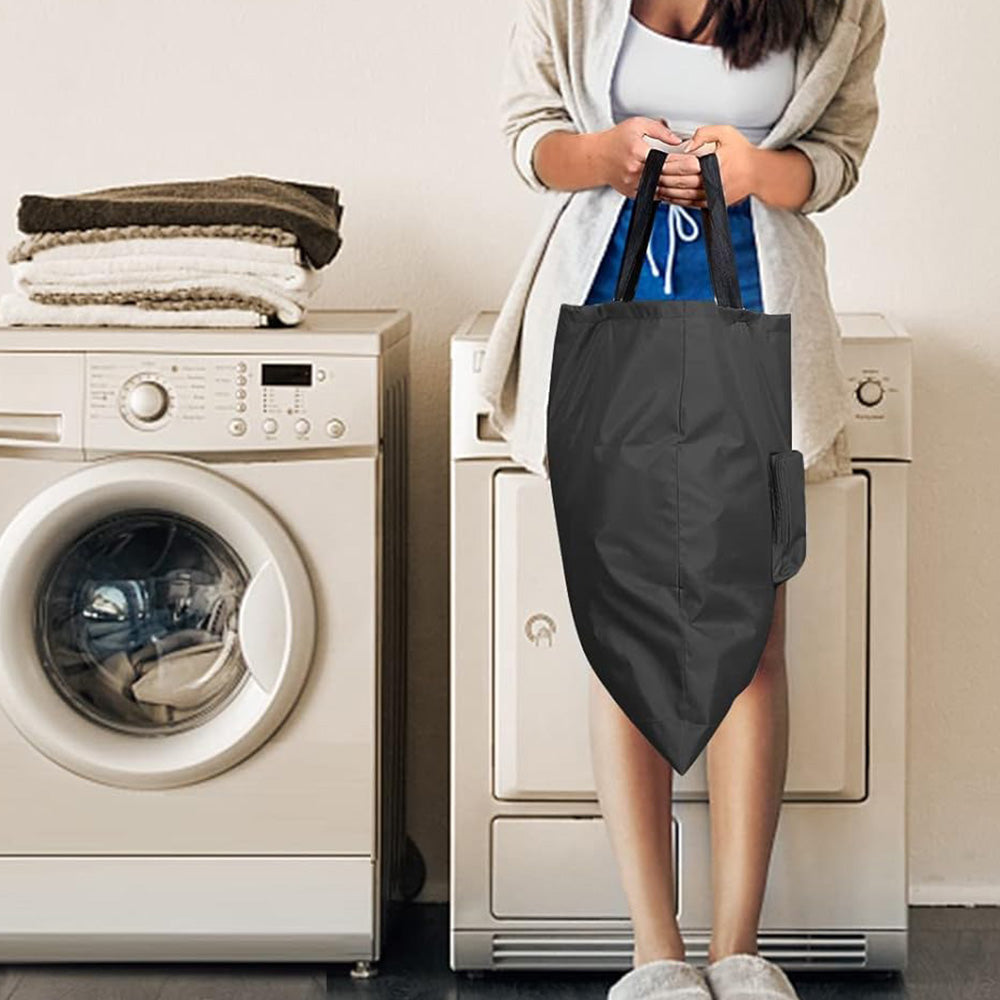 2 Pcs Travel Laundry Bags Dirty Clothes Organizer with Handles for School Fitness Camping