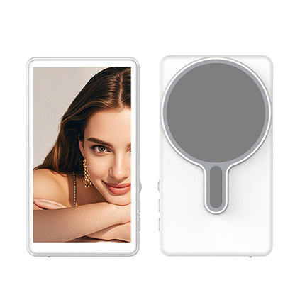 WiFi Vlog Selfie Monitor Screen 3-Mode Back Camera Monitor for Vlog Live Stream Compatible with iPhone and Android White