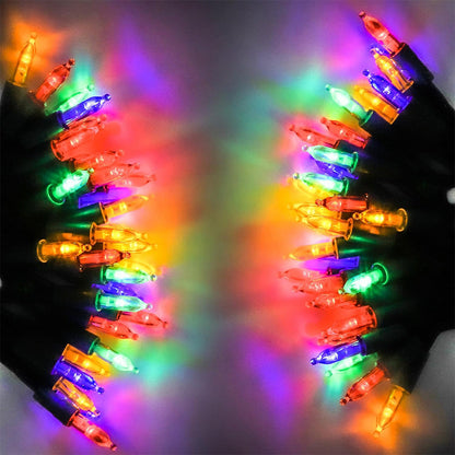 2 Pack Dazzle Bright Christmas String Lights Battery Operated  8 Modes Lights String  Holiday Xmas Decorations Mixed Color