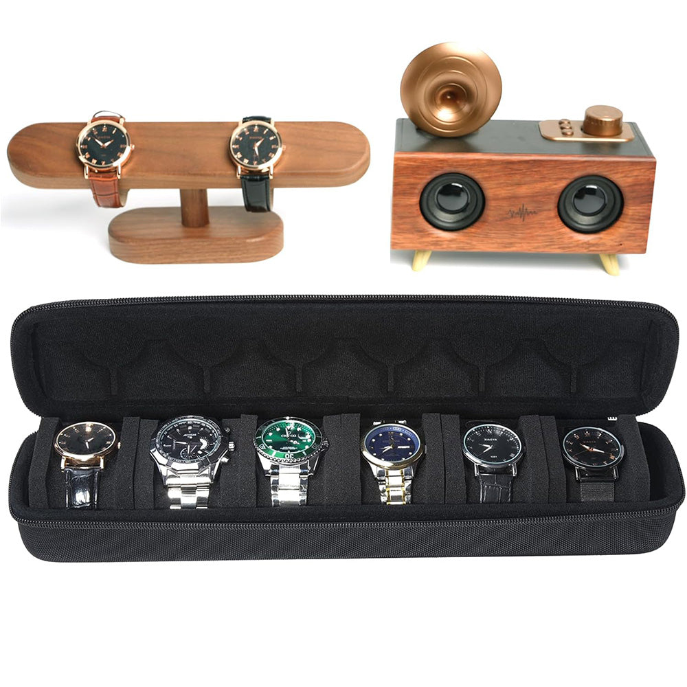Portable Watch Storage Box Travel Organizer Watch Roll Display Case Style 3