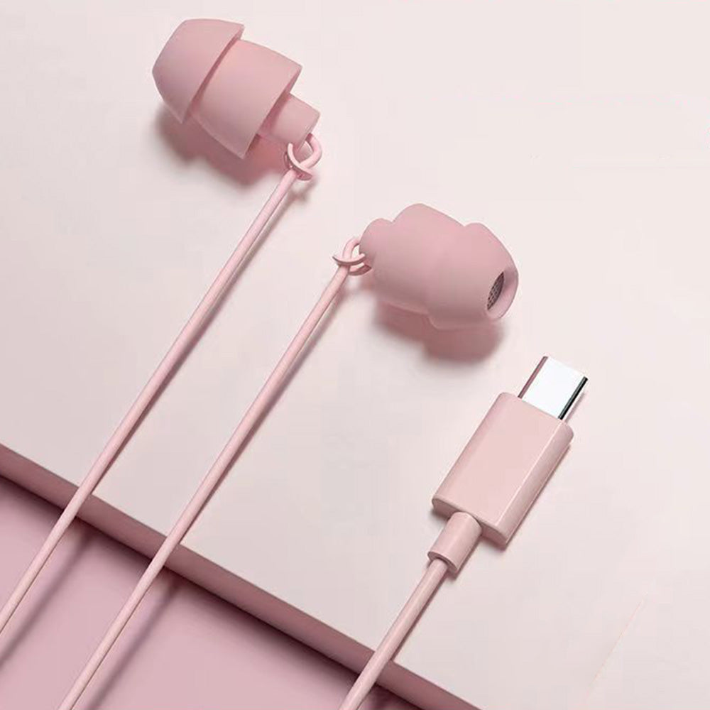 Wired Sleep Headphones in Ear Ultra Lightweight for Side Sleeper-Pink