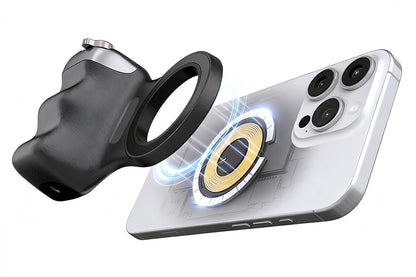 Phone Camera Grip with Selfie Light and Tripod for Photography TikTok-Black