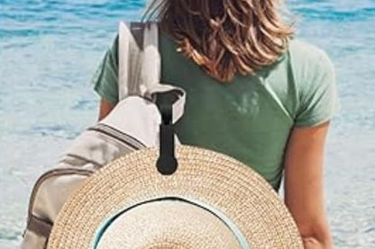 2Pcs For Luggage Magnetic Hat Clip Travel Accessories Hat on Bag Clip Hat Holder-Blue