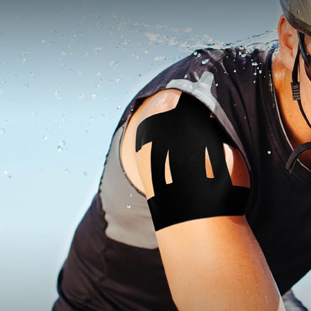 20PCS Precut Shoulder Kinesiology Tape ââ‚?Elastic Sports Support Tape Black