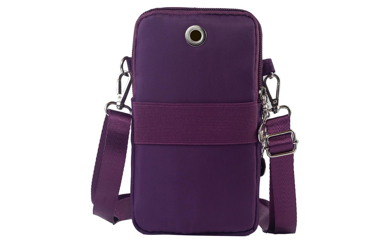 Small Crossbody Bag for Women Cell Phone Purses Wallet Travel Pouch Shoulder Bag-Purple