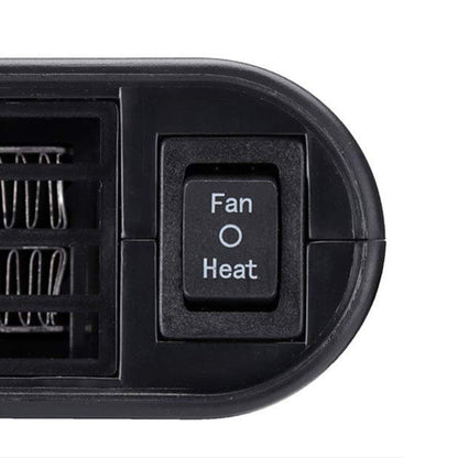 12V Car Electric Heater Cigarette Lighter Powered Heating Fan Defogger Defroster Demister Grey
