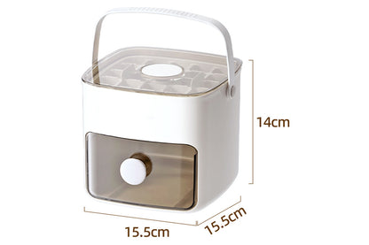 Portable 48 Grids Ice Cube Tray Mould With Lid And Storage Box Scoop Tong Set