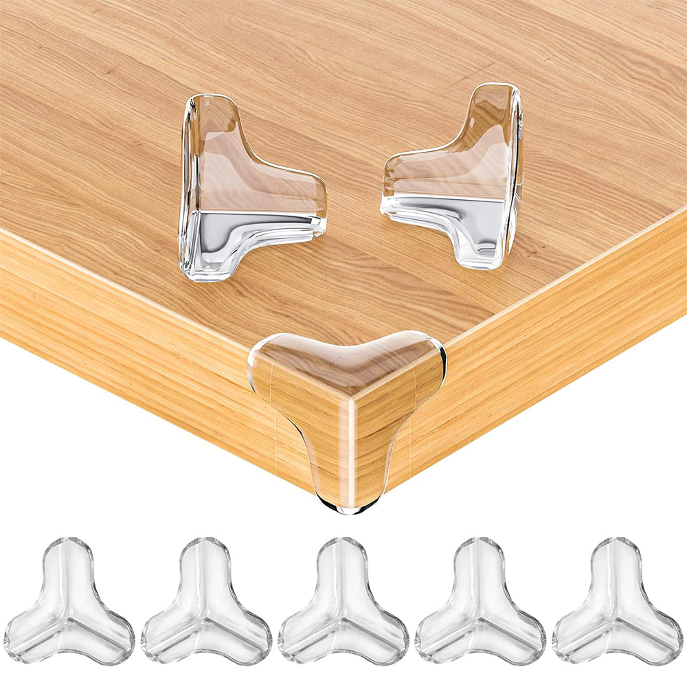 16Pcs T-Shape Corner Protectors Set Clear Furniture Corner Guard for Table Edges Sharp Corners