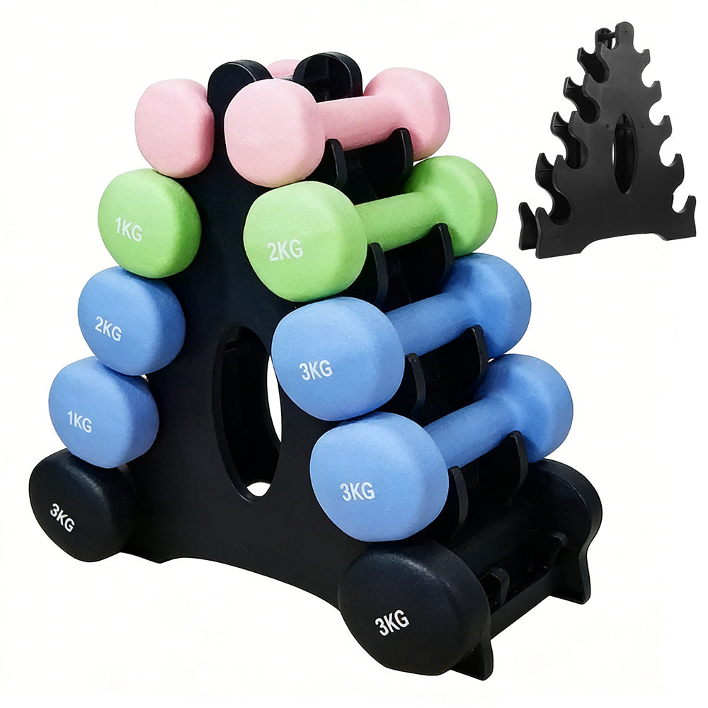 5-Tier Dumbbell Rack for Small Weights Home Gym Storage Organizer