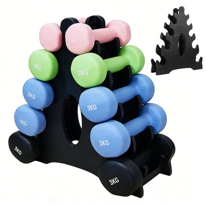 5-Tier Dumbbell Rack for Small Weights Home Gym Storage Organizer