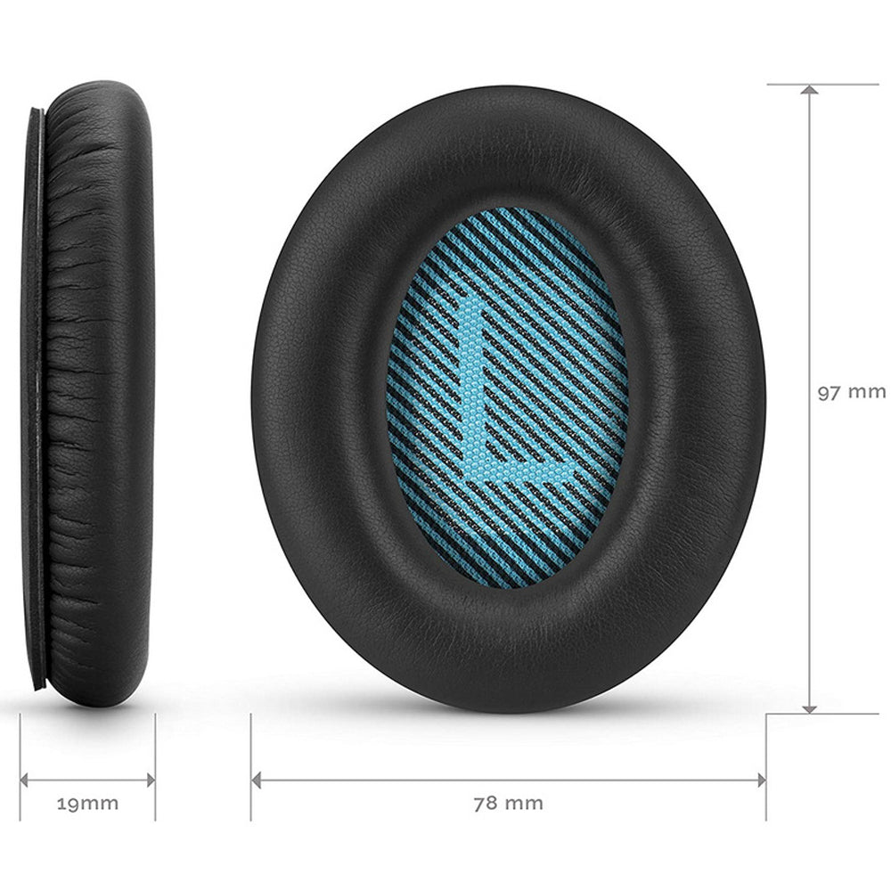 Pair of Replacement Ear Pads for QuietComfort QC25 PU Leather Cushions