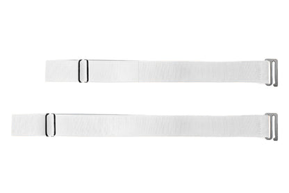 2Pcs Women Adjustable Stretch Belt Invisible Elastic Waistband for Pants Jeans Dresses-White