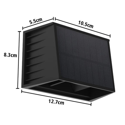 Solar Wall Light Adjustable Beam Angle for Garden Patio-RGB Color Light