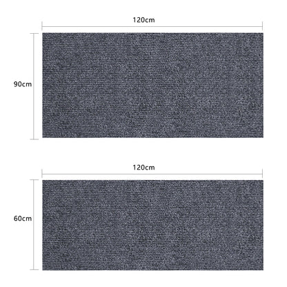 Office Chair Mat for Hardwood Floor Anti-Slip TPE Desk Rug for Home and Office-Grey