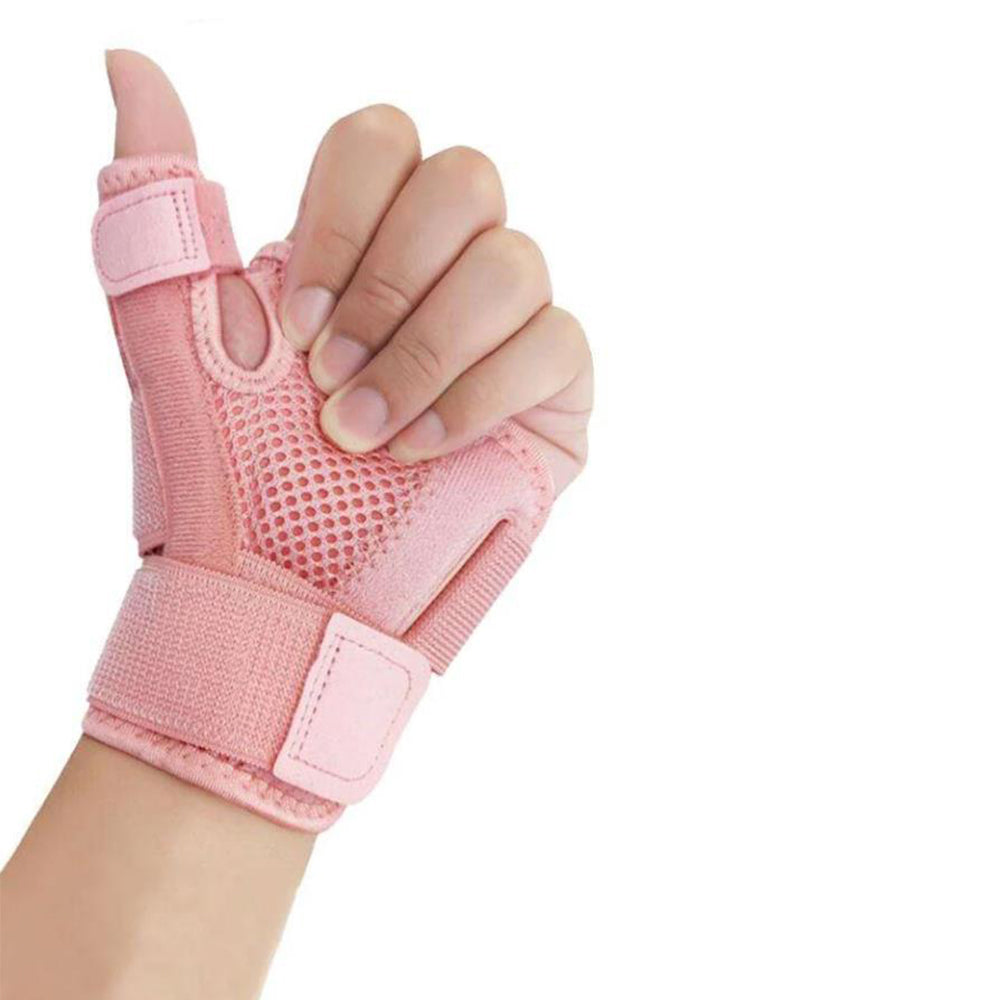 Thumb Brace Removable Thumb Spica Splint for Left Right Hand Pink