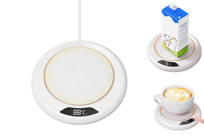 USB Electric Coffee Mug Warmer with 3 Temp Settings White