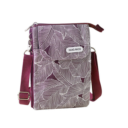 Small Cross-body Cell Phone Case Shoulder Bag Purse Pouch Handbag for Women Girls Purple