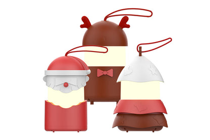 Foldable Rechargeable Christmas Music Night Light - Santa Claus