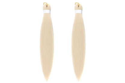 4Pcs Pre Stretched Hair Extensions Synthetic Hair Extension for Cosplay-Beige