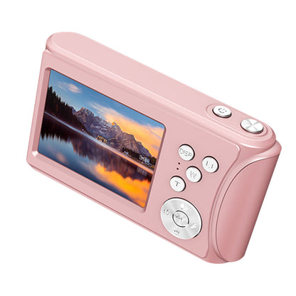 2.4-Inch Digital Point & Shoot Camera with 16X Zoom for Teens and Beginners Pink