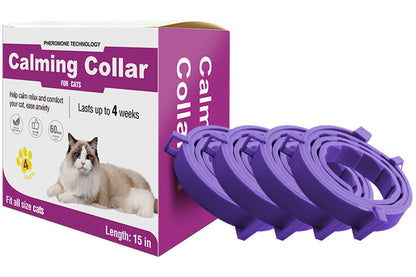 4Pcs Calming Collar for Dogs Dog Pheromone Calm Collars Relief Anxiety-Purple